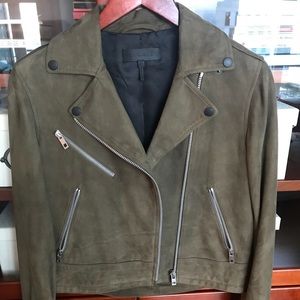 Rag & bone Mercer Suede Moto Jacket